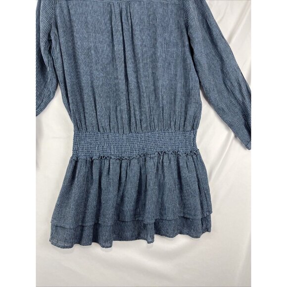 Rails Juliette Salem Stripe Linen-Rayon Midi Dress Women’s Size L - Picture 11 of 16